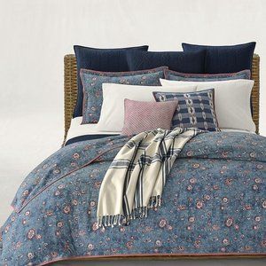 NWT New Ralph Lauren Home Indigo Traveler Full Queen Duvet